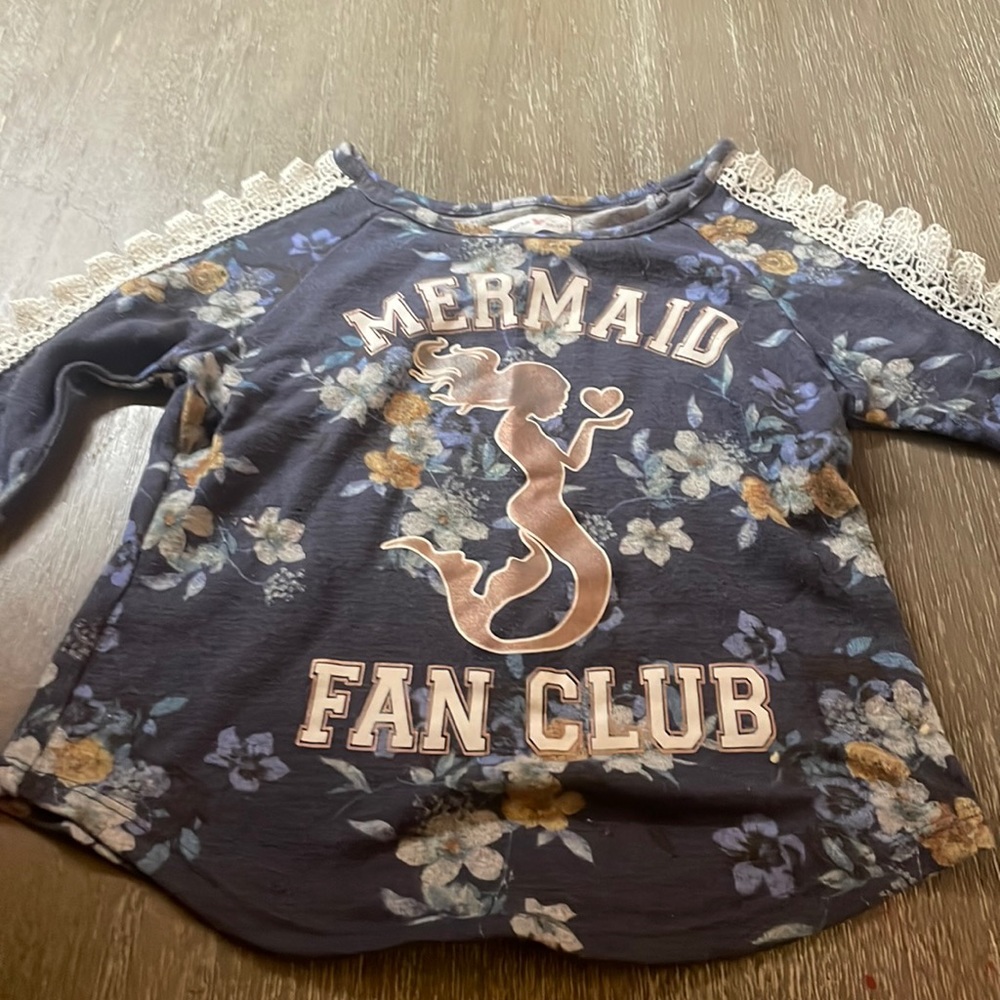 Girls mermaid shirt